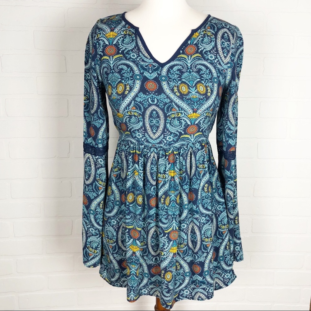 Band of Gypsies Bell Sleeve Dress XS